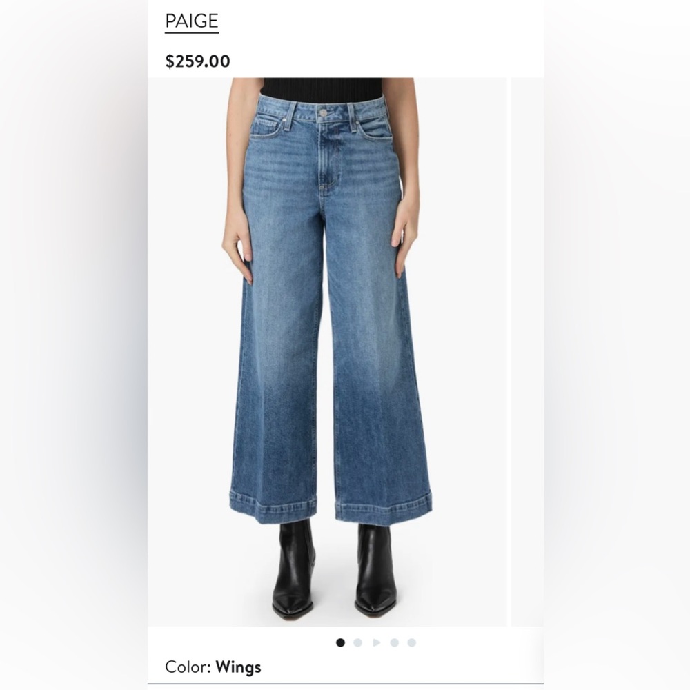 Paige Harper Ankle wide leg jeans
